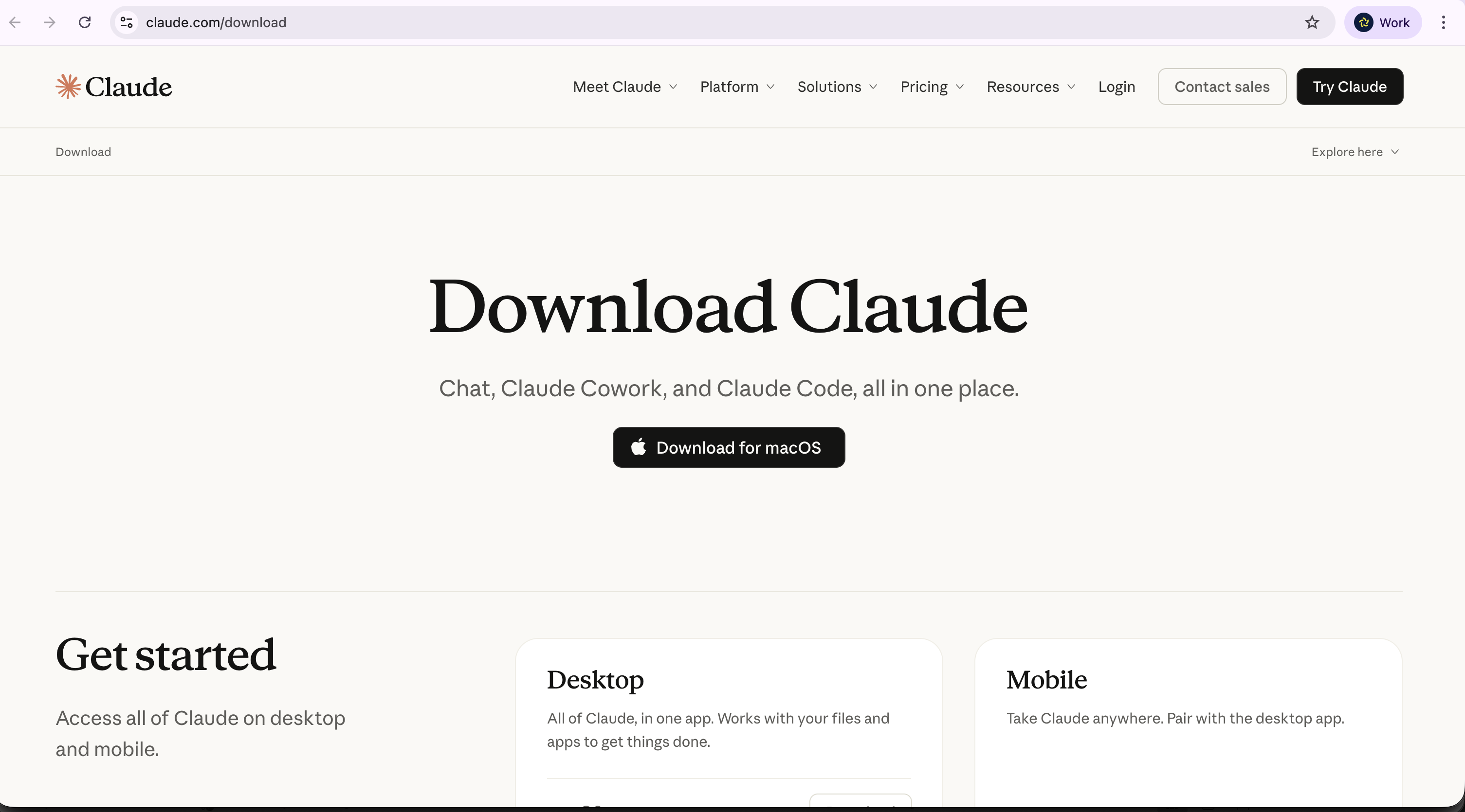Page officielle de téléchargement